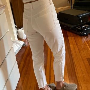 White Straight Leg Jeans